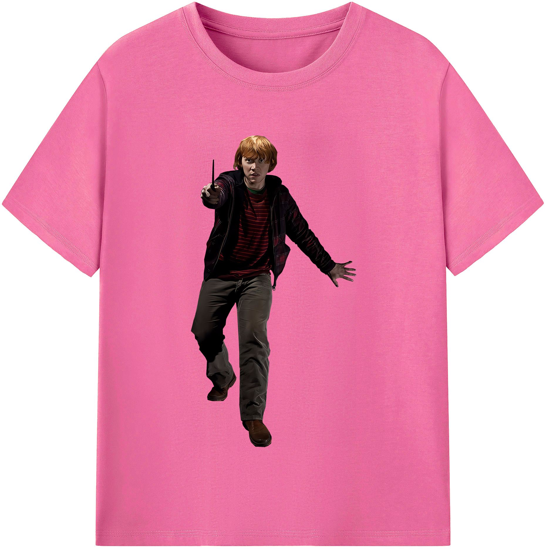 （画像用） Harry Potter ハリー・ポッターシリーズ レディースカジュアルプリントTシャツ（綿100％）